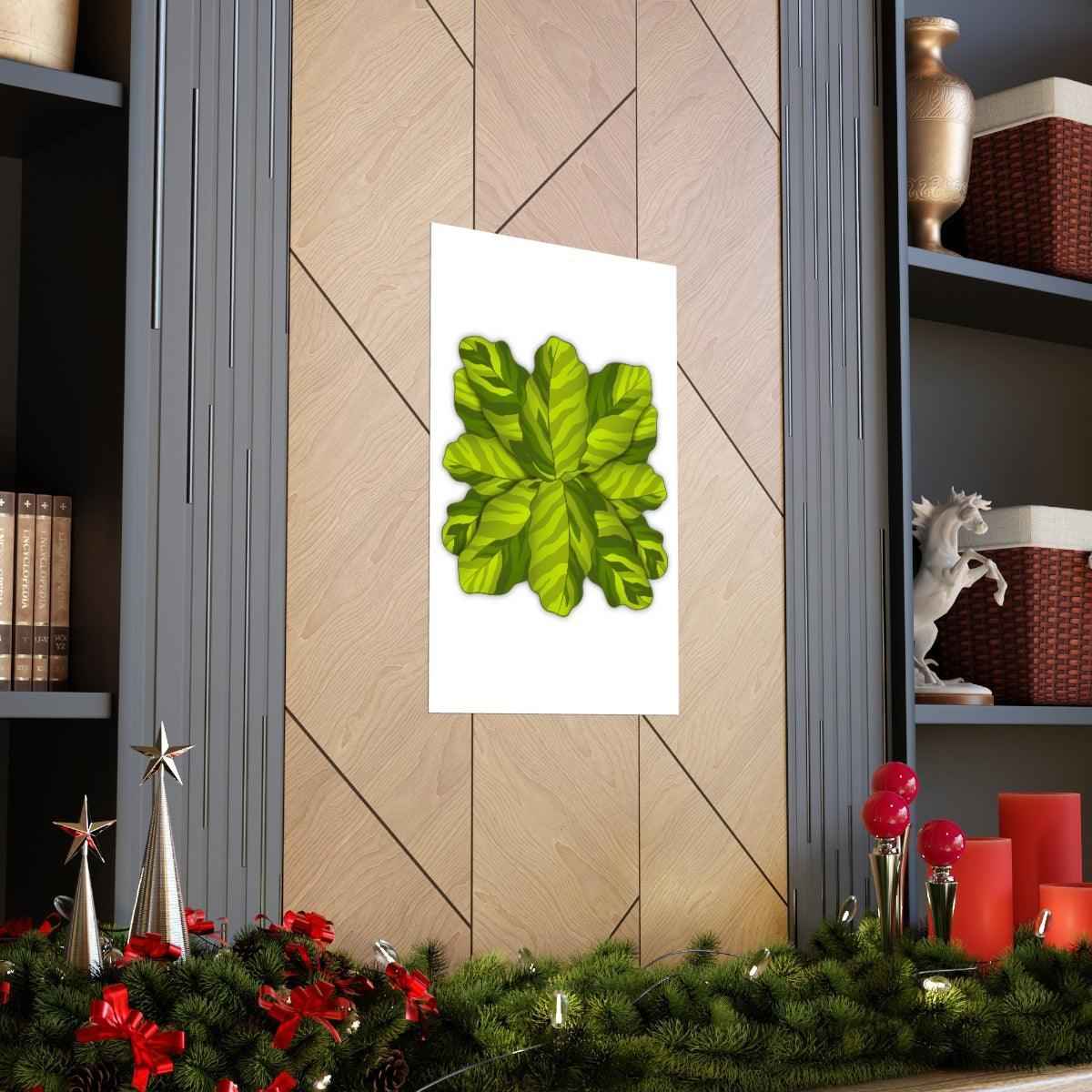 Calathea Yellow Fusion Botanical Print – Unframed Wall Art