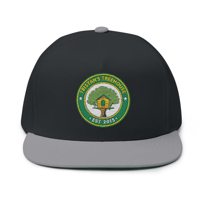 Embroidered Flat Bill Cap