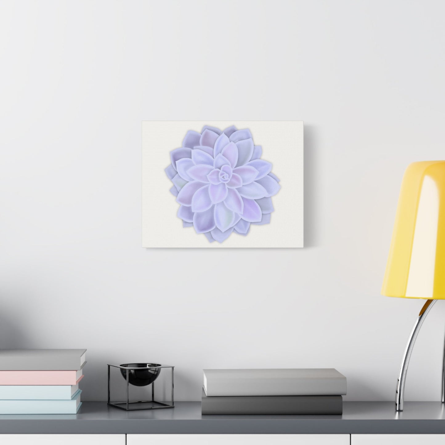 Graptopetalum Murasaki Succulent Canvas Print – Botanical Wall Art