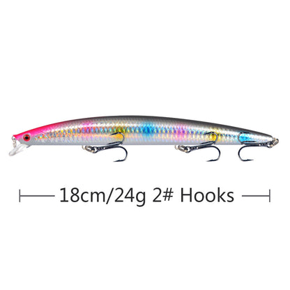 18cm 24g Large Sea Fishing Lure Mino Fishing Gear