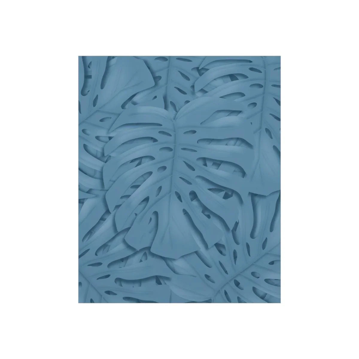 Cerulean Monstera Botanical Print – Unframed Wall Art