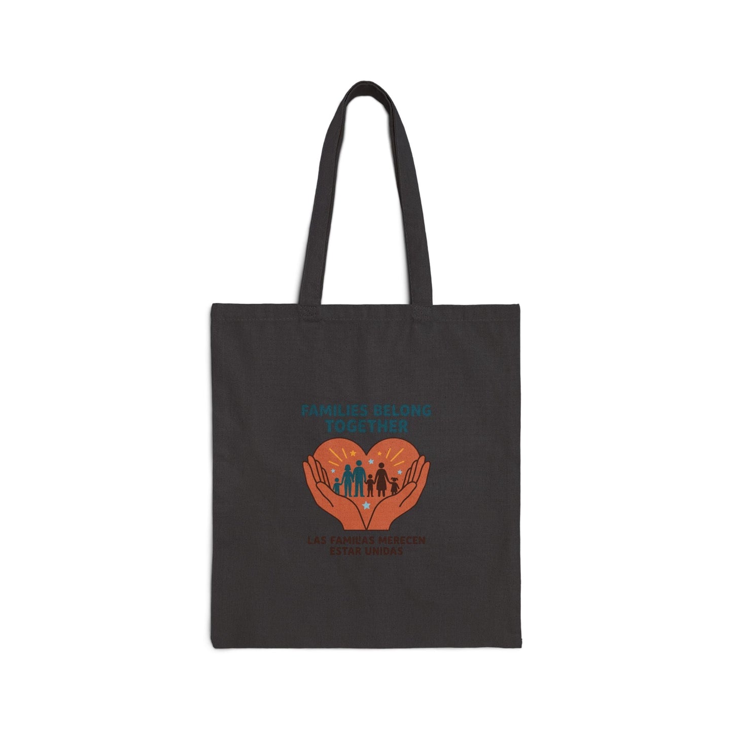 Families Belong Together Tote | family unity, immigrant rights, bilingual solidarity