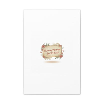 Love Letter Collage Canvas, Vintage Letter Art, Wax Seal Romance Print