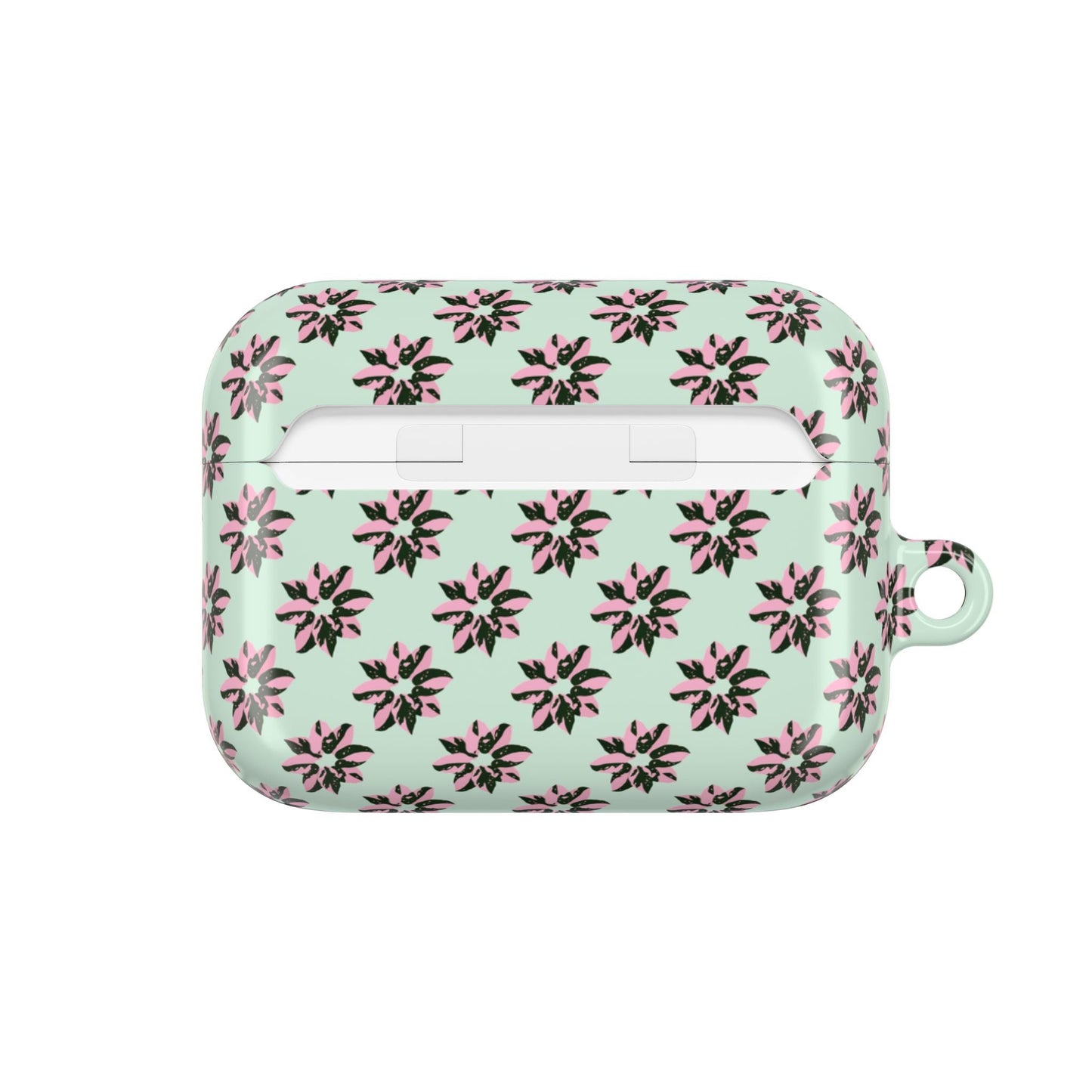 Pink Princess Philodendron Pattern AirPod Case