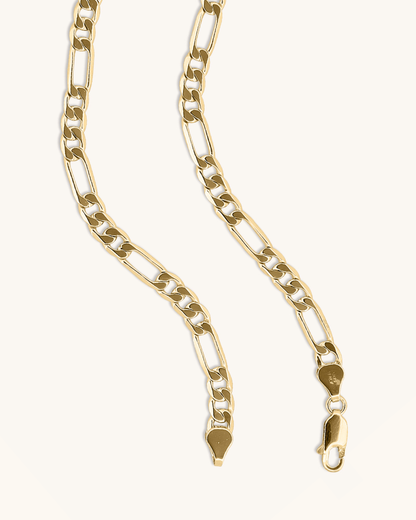 14K Gold 4.7mm Lite Figaro Chain