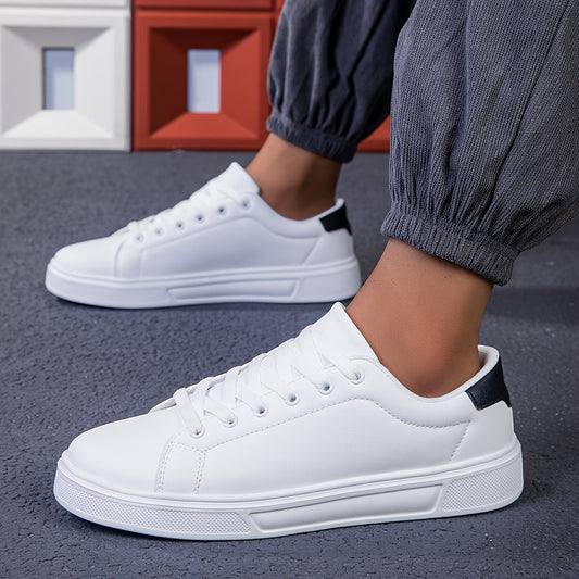 Trendy Casual Footwear for Men: New Breathable White sneakers for Spring 2025