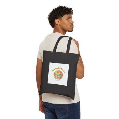 Be Bright, Shine On Tote | Hopecore, Radical Optimism Canvas