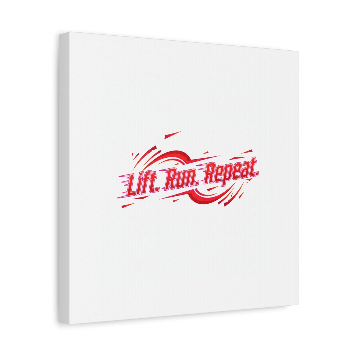 Lift Run Repeat Canvas | Fitness Wall Art, Gym Motivation
