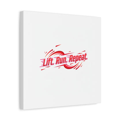 Lift Run Repeat Canvas | Fitness Wall Art, Gym Motivation