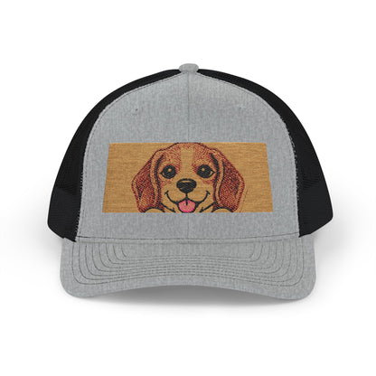 Golden Dog Meme Embroidered Trucker Hat