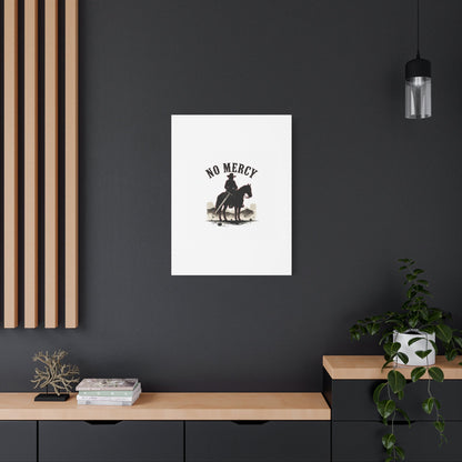 No Mercy Cowboy Skull Canvas | western skull art, gothic Americana