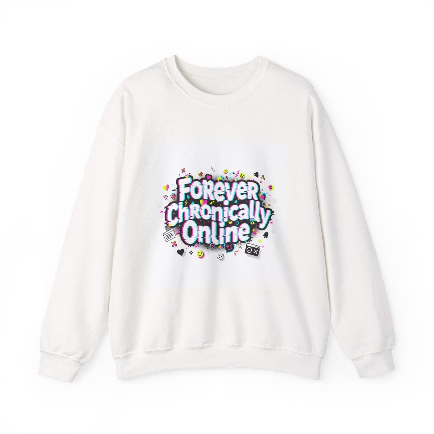 Forever Chronically Online Sweatshirt | brainrot, internet meme culture