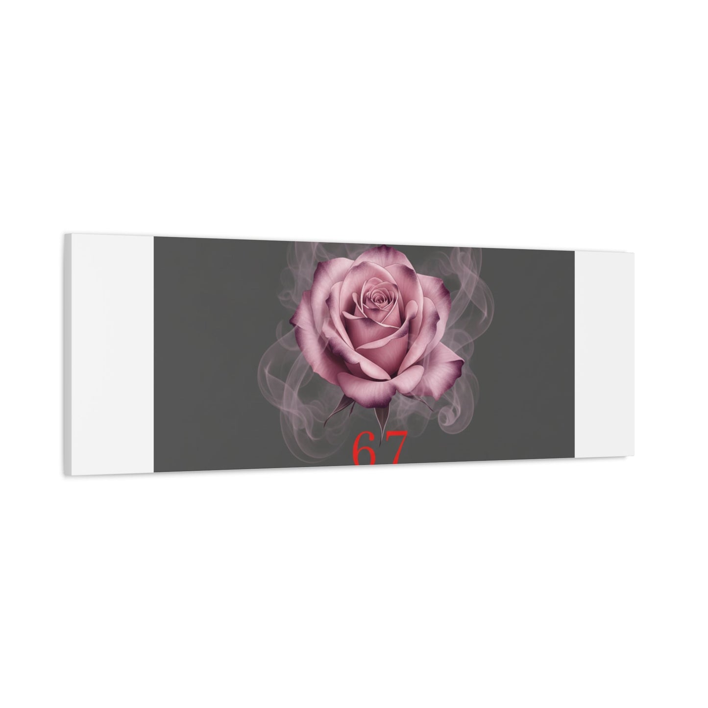 6 7 Valentine's Canvas | Viral Gothic Rose Wall Art | 6 7 Meaning Dark Romance