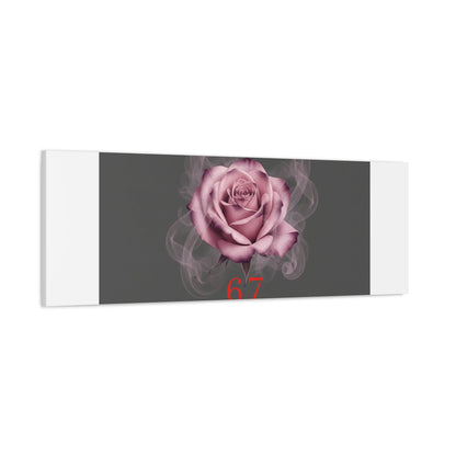 6 7 Valentine's Canvas | Viral Gothic Rose Wall Art | 6 7 Meaning Dark Romance