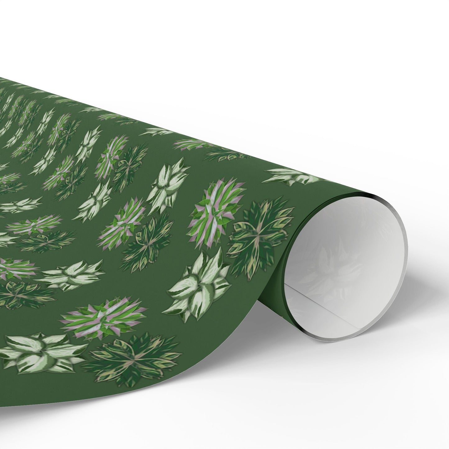 Manjula Pothos, Variegated Syngonium & Stromanthe Triostar Wrapping Paper – Botanical Gift Wrap Roll