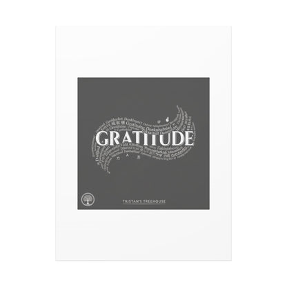 Gratitude Wall Art Matte Canvas | Tiny Treats, sweet uplifting print