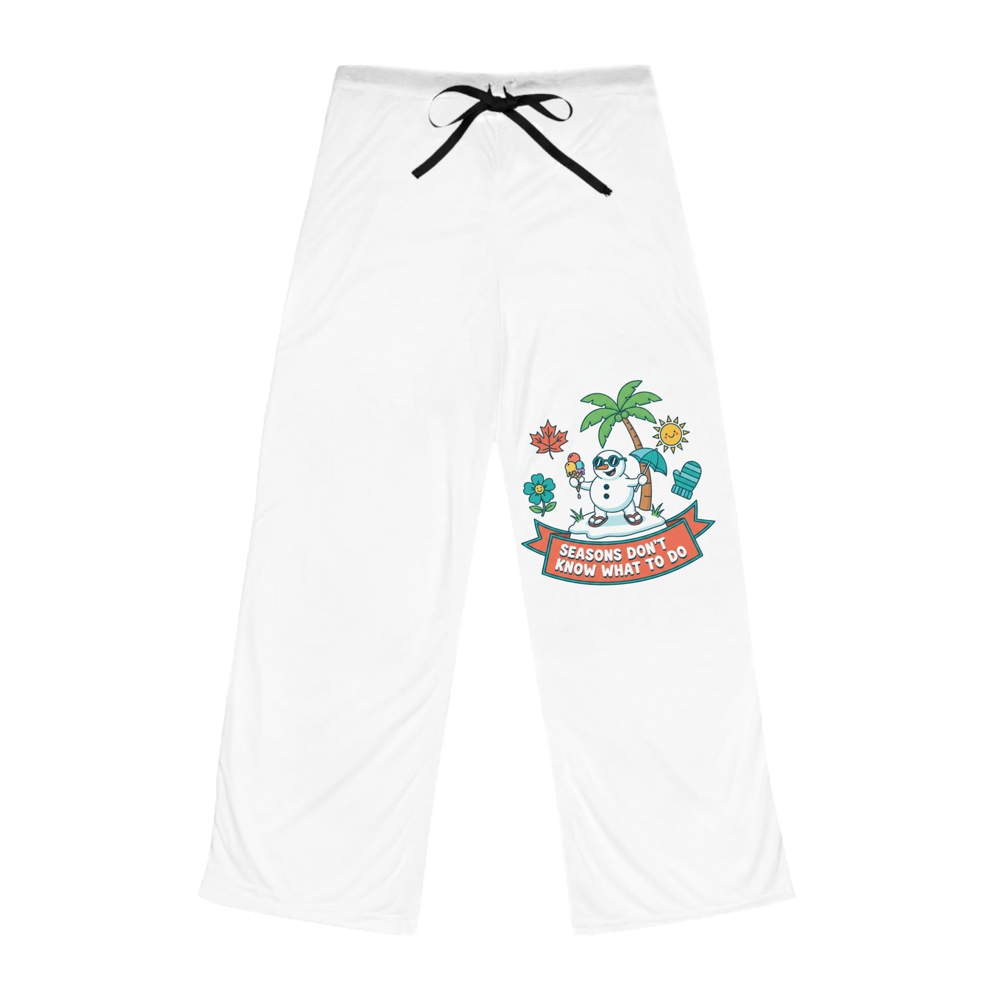 Funny Seasonal Women's Pajama Pants — Holiday Pattern AOP