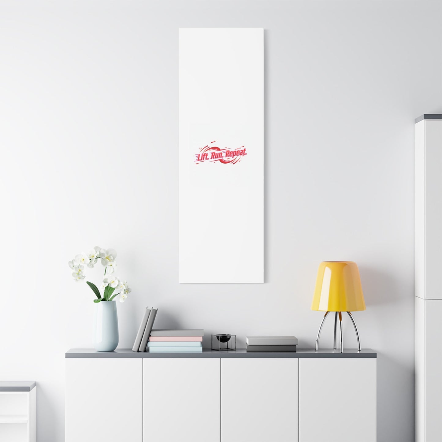 Lift Run Repeat Canvas | Fitness Wall Art, Gym Motivation