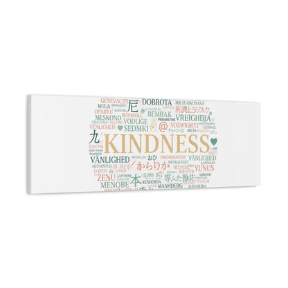 Kindness Word Cloud Canvas | Fresh Start Minimalist Wall Art