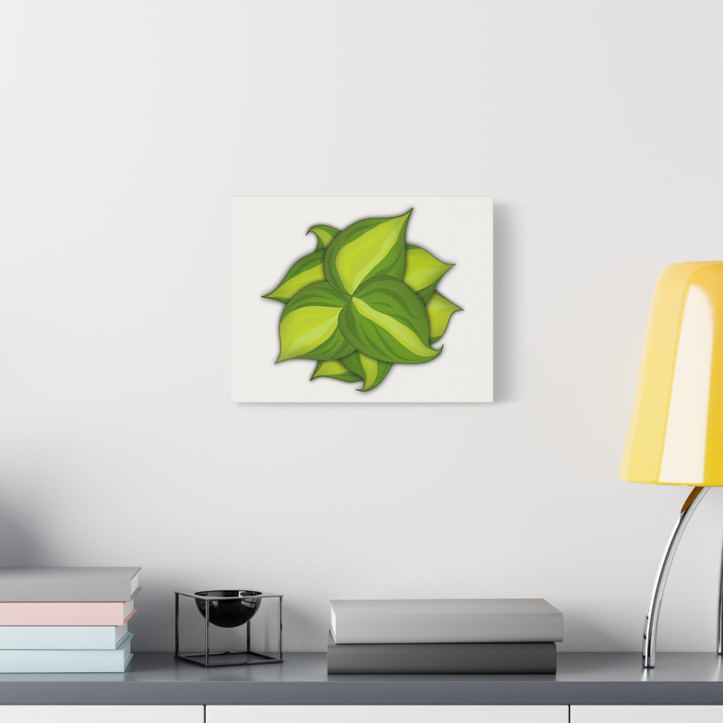 Philodendron Brasil Canvas Print – Botanical Wall Art