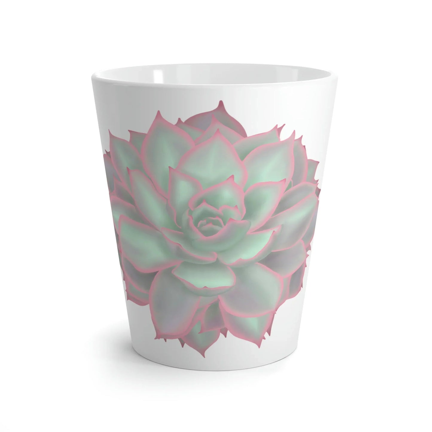 Echeveria Violet Queen Succulent Ceramic Mug 12 oz