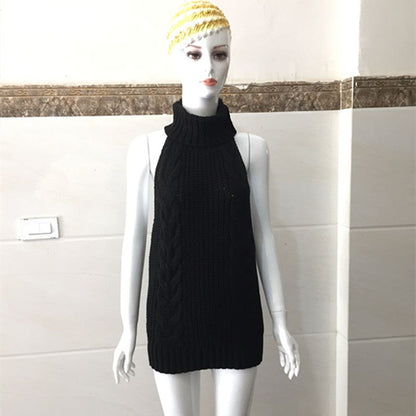 Medium and long sleeveless, sleeveless, belted skirts