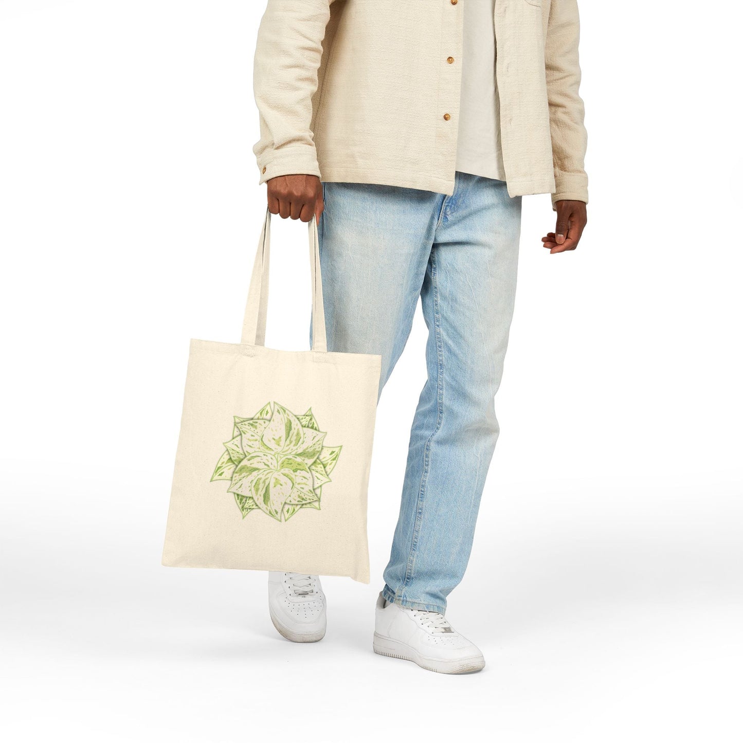 Snow Queen Pothos Canvas Tote Bag – Eco Friendly Everyday Carry