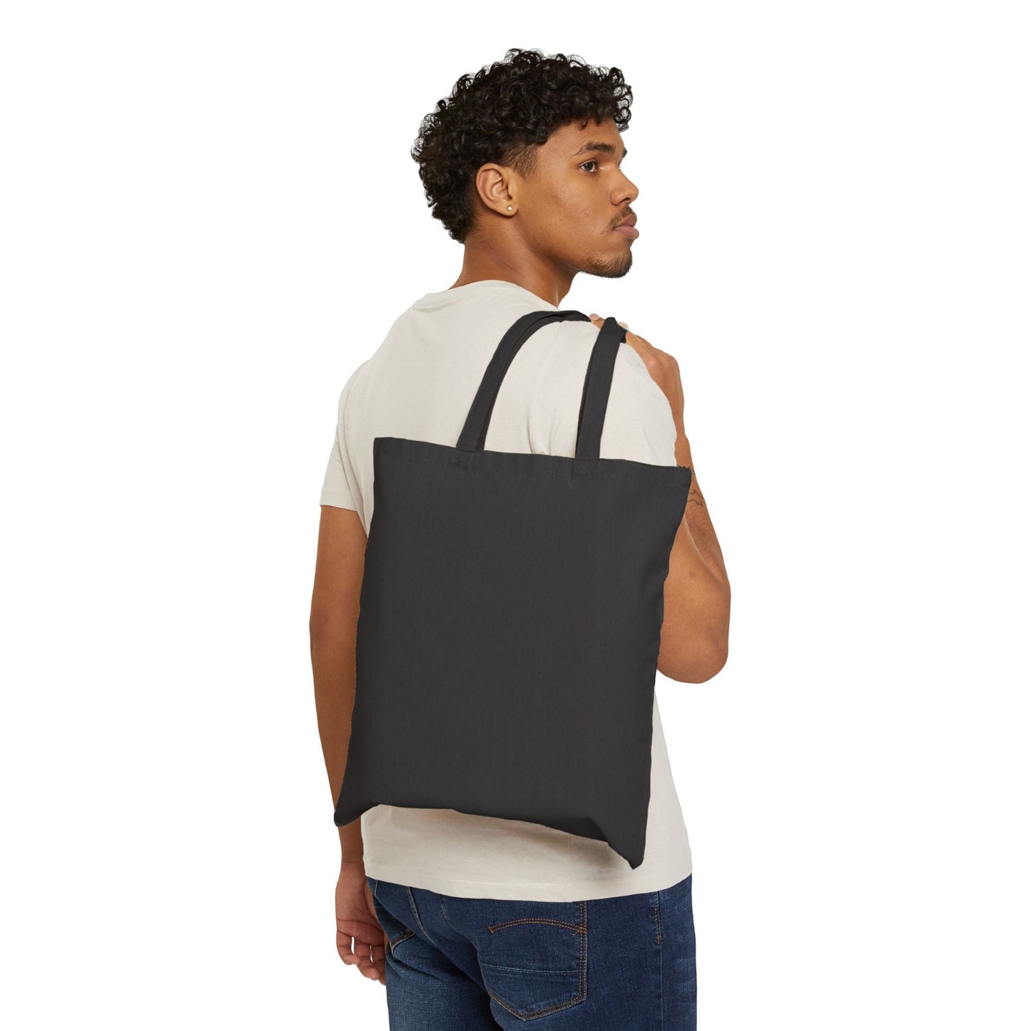 Retro Cherry Graphic Tote, fruit print canvas tote | kawaii cherry design