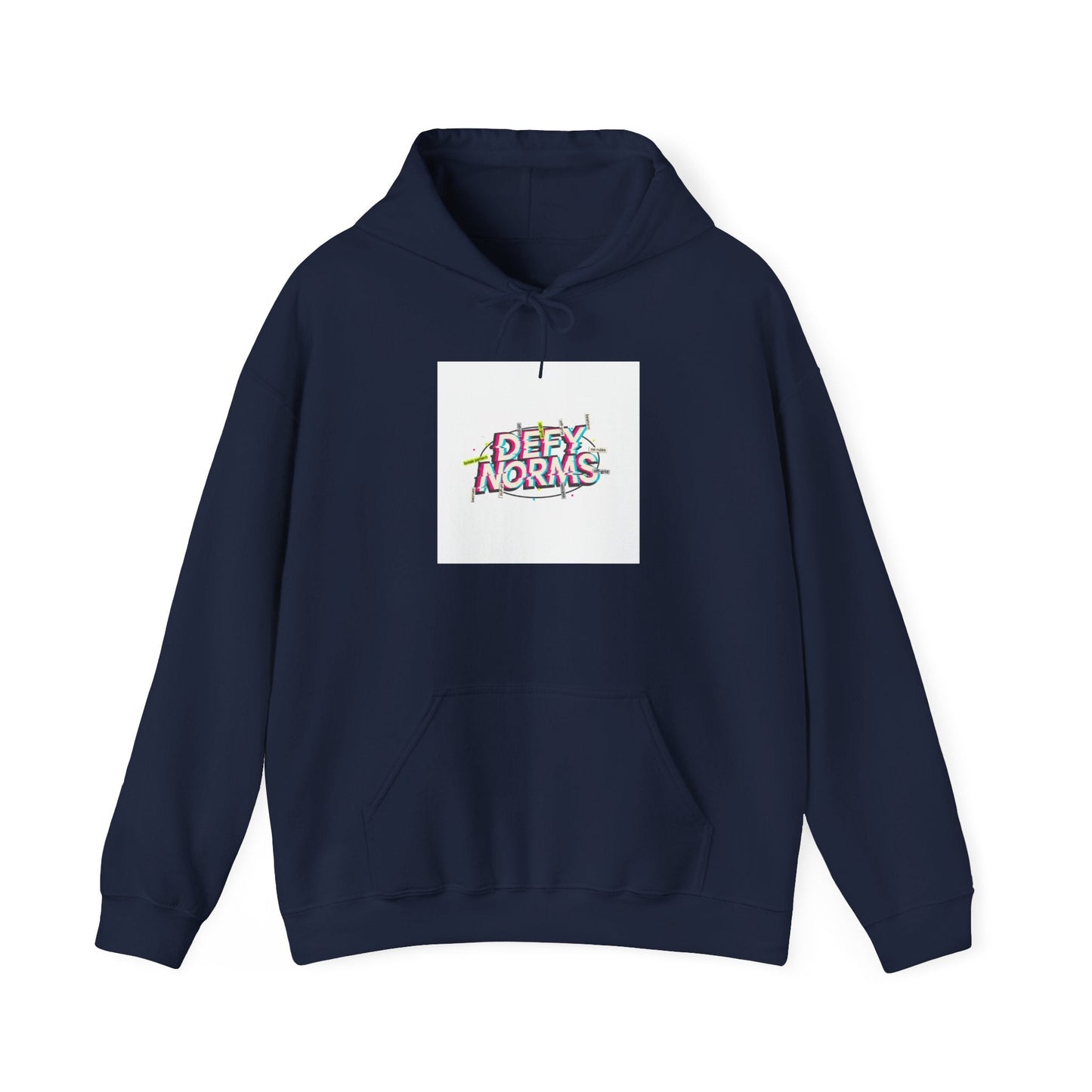 Anti-Norms Glitch Logo Hoodie | anti-aesthetic, chaotic design
