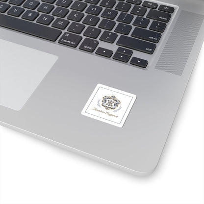 Ornate Brooch Emblem Sticker | vintage emblem, baroque pin design