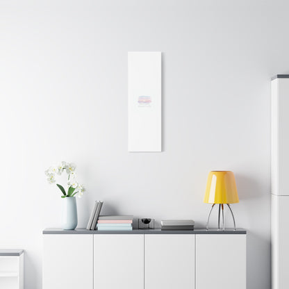 Choose Your Intentions Canvas, soft wellness poster, pastel gradient mindfulness art
