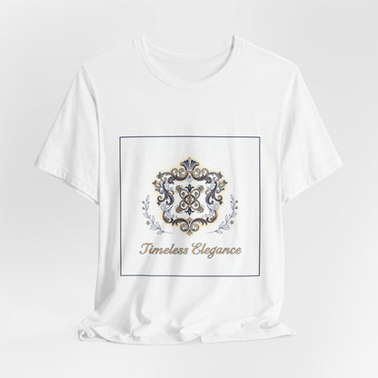 Ornate Brooch Emblem Tee | baroque print tee, vintage emblem shirt