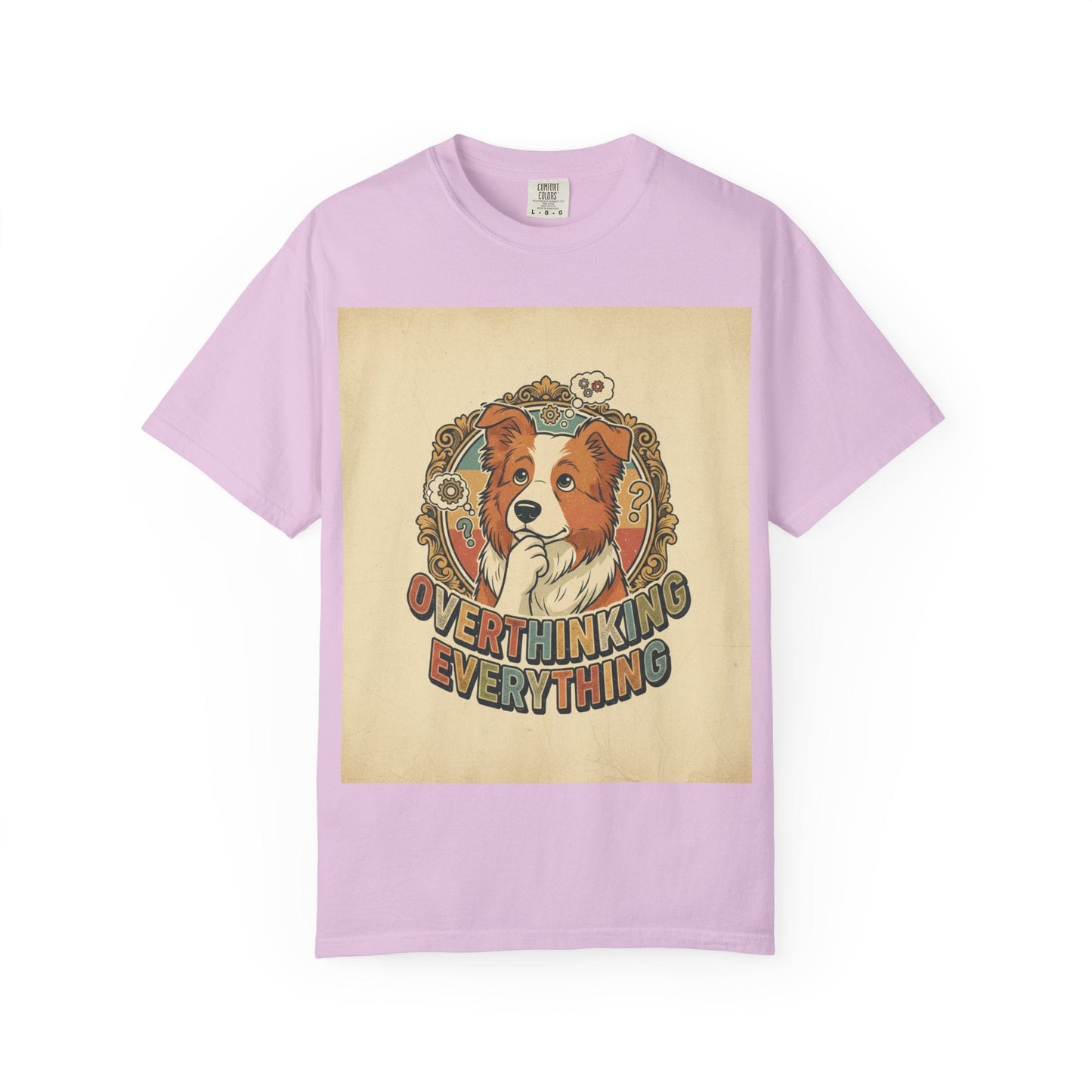 Overthinking Overrated Dog T-Shirt — Funny Dog Graphic Tee