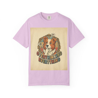 Overthinking Overrated Dog T-Shirt — Funny Dog Graphic Tee