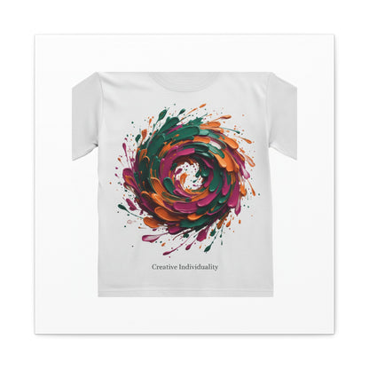 Painterly Abstract Floral Swirl Canvas | Matte Stretched Canvas