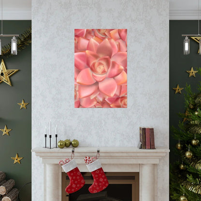 Graptosedum California Sunset Succulent Pattern Botanical Print – Unframed Wall Art