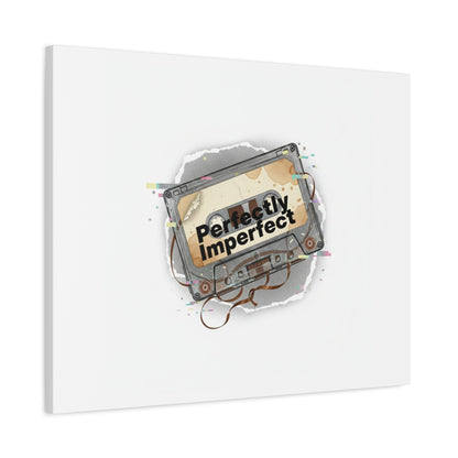 Perfectly Imperfect Cassette, Canvas Print | Analog Error, glitch art static