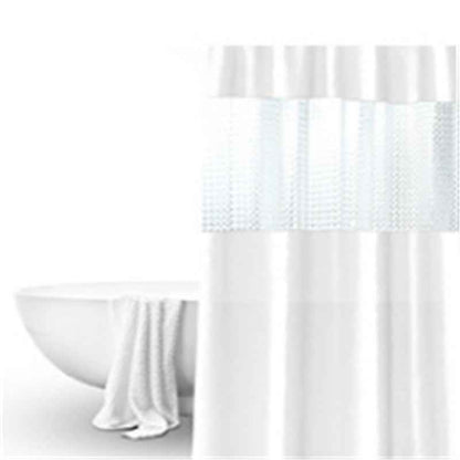 Pure color thick stitching shower curtain