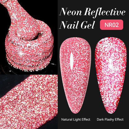 Nail Art Fluorescent Crushed Diamond Gel Polish