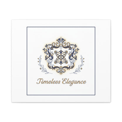 Ornate Brooch Emblem Canvas | Vintage Formalwear Accents, Baroque Print