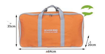 Orange Barbecue Grill Storage Carrying Case