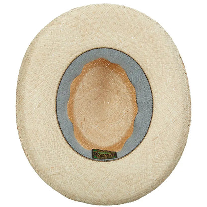 Scala Bunker - Palm Straw Gambler Hat