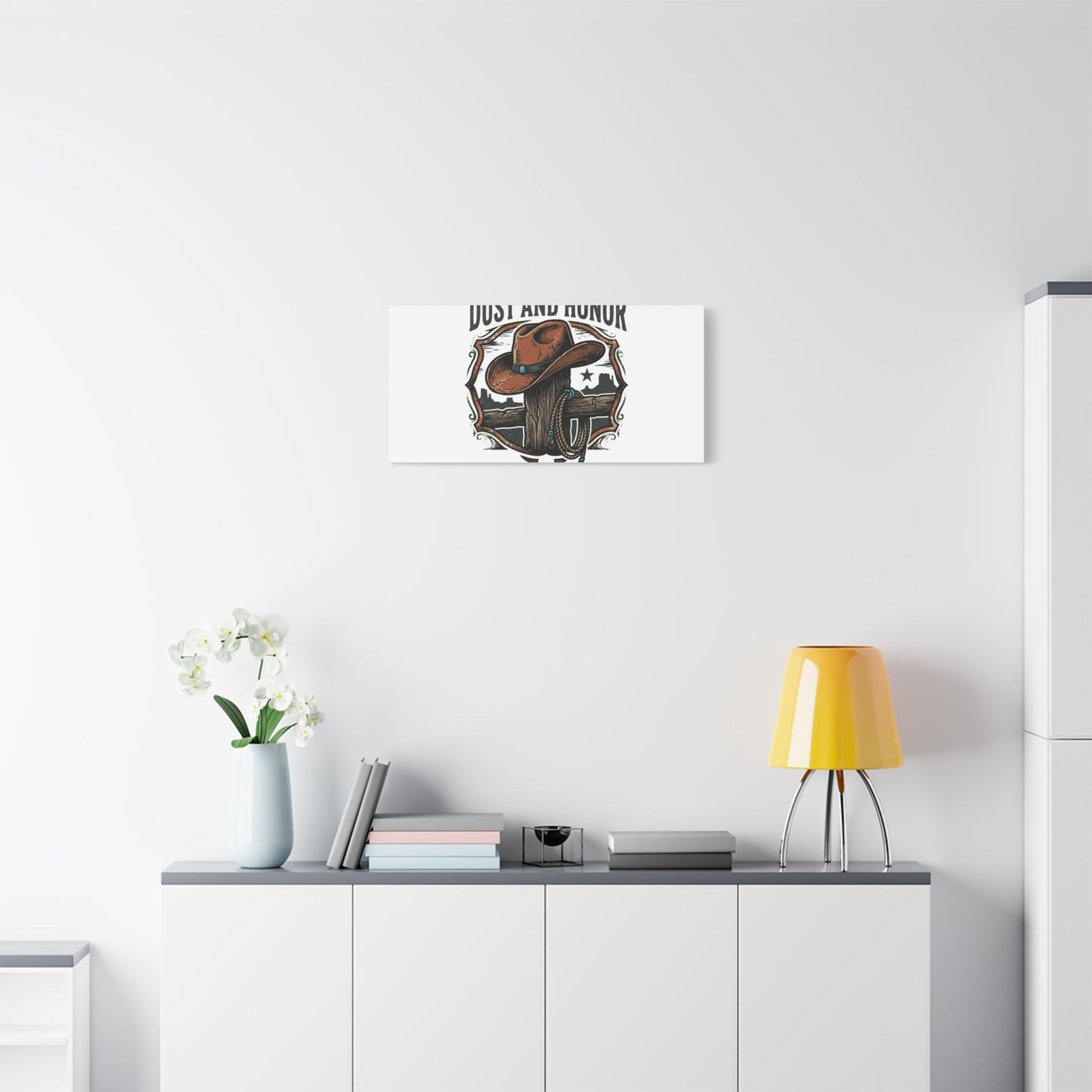 Built on Dust and Honor Canvas | Western cowboy, vintage Americana