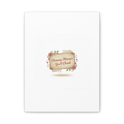 Love Letter Collage Canvas, Vintage Letter Art, Wax Seal Romance Print