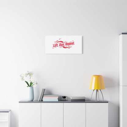 Lift Run Repeat Canvas | Fitness Wall Art, Gym Motivation