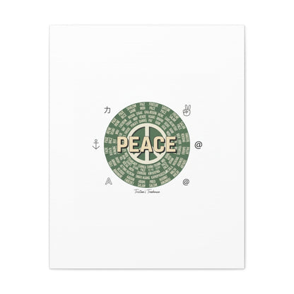 Peace doodle canvas | hand drawn sketch aesthetic, handwritten message
