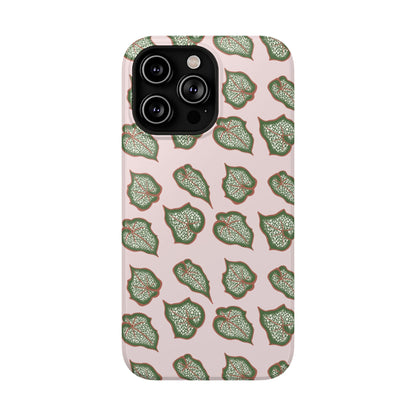 Begonia Pattern Phone Case – Dual Layer Protective Cover