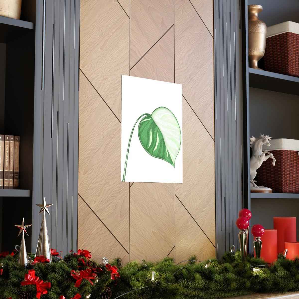 Monstera Albo Botanical Print – Unframed Wall Art