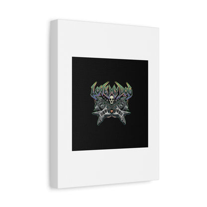 Love My Dog metal font Canvas | gothic wellness quote, edgy self-care merch