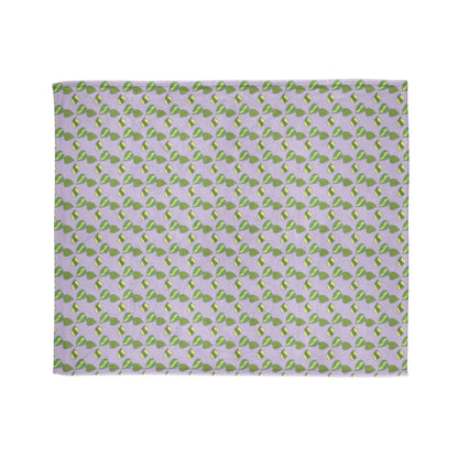 Hoya Kerrii Pattern Cozy Fleece Throw Blanket